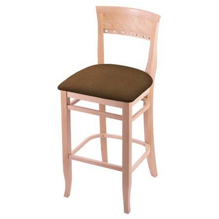 Holland Bar Stool Co 25" Counter Stool, Natural Finish, Rein Thatch Seat 316025Nat026